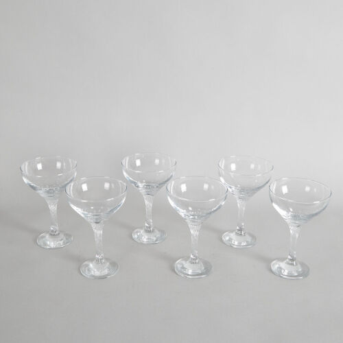 A Set of Six Champagne Glasses