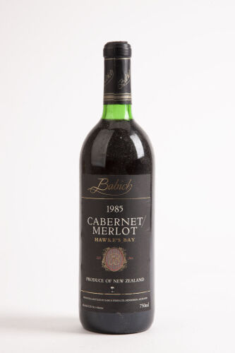 (1) 1985 Babich Cabernet Merlot, Hawkes Bay