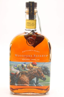 (1) Woodford Reserve Kentucky Derby Edition 142 Straight Bourbon Whiskey, 45.2% ABV, 1000ml