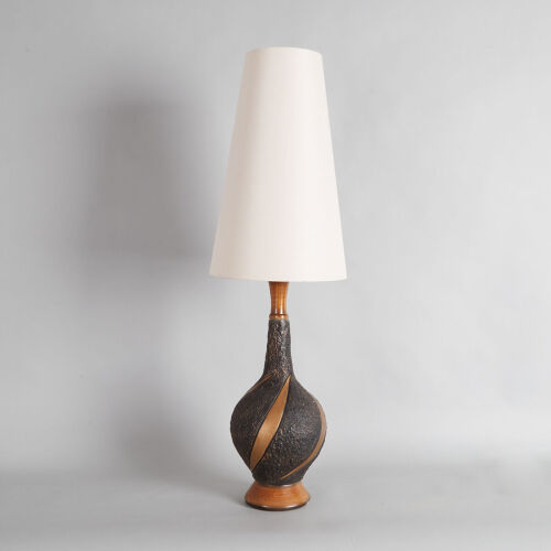 A Mid-Century Studio Pottery Lamp