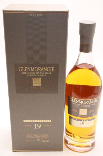 (1) Glenmorangie Finest Reserve 19 Years Old, Highland Single Malt Scotch Whisky, 43% ABV