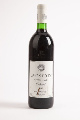 (1) 1986 Lake's Folly Cabernet, Hunter Valley