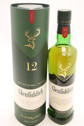 (1) Glenfidich 12 Years Old, Single Malt Scotch Whisky, 40% ABV