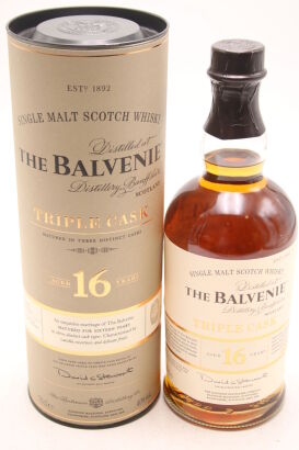 (1) The Balvenie, Triple Cask, 16 Years Old, Single Malt Scotch Whisky, 40% ABV