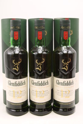 (3) Glenfidich 12 Years Old, Single Malt Scotch Whisky, 40% ABV