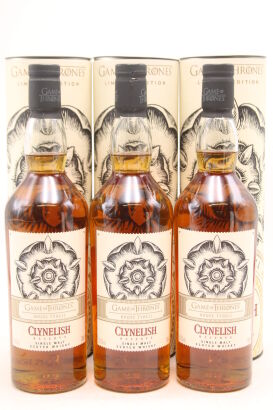 (3) Game of Thrones House Tyrell, Clynelish Reserve, Single Malt Scotch Whisky, 51.2% ABV