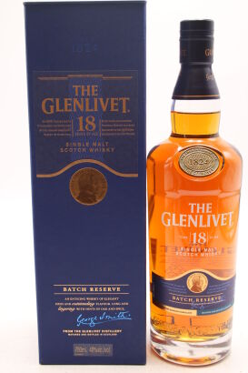 (1) The Glenlivet Batch Reserve, 18 Years Old, Single Malt Scotch Whisky, 40% ABV