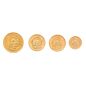 Four Gold Pesos Coins - 2