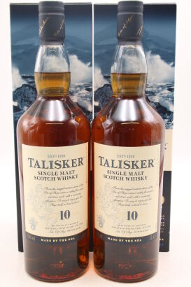 (2) Talisker , 10 Years Old, Single Malt Scotch Whisky, 1000ml, 45.8% ABV