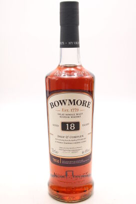 (1) Bowmore 'Deep and Complex' 18 Year Old Single Malt Scotch Whisky, 43% ABV