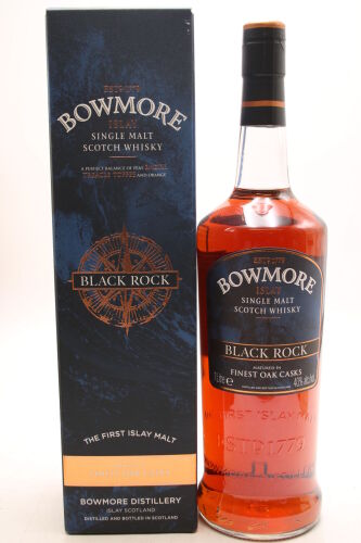 (1) Bowmore Black Rock Single Malt Scotch Whisky, 40% ABV, 1000ml