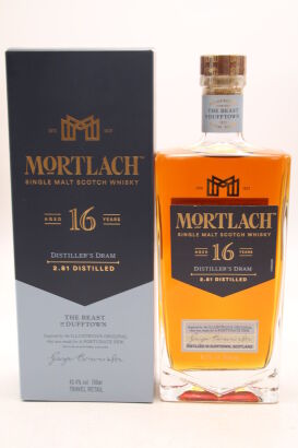 (1) Mortlach 16 Year Old Single Malt Scotch Whisky, 43.4% ABV