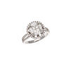 18ct White Gold Diamond Cluster Ring