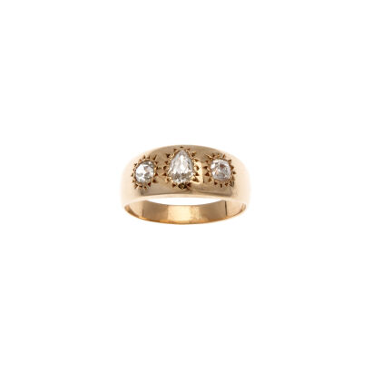 18ct Victorian Three Diamond Ring