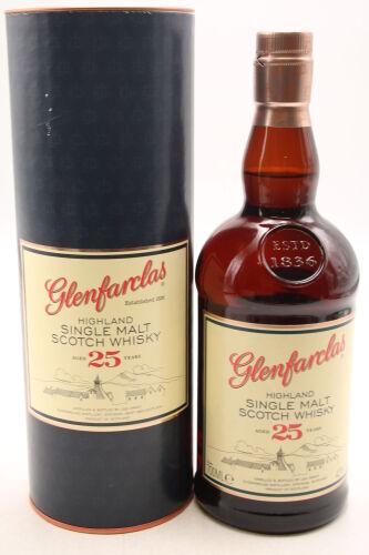 (1) Glenfarclas 25 Years Old, Highland Single Makt Scotch Whisky, 43% ABV