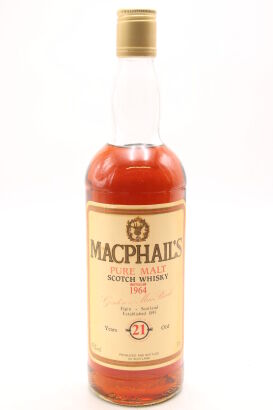 (1) MacPhail's Pure Malt 1964 Gordon and MacPhail 21 Year Old, 43% ABV (Distilled at Macallan)