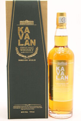 (1) Kavalan ex-Bourbon Oak, Single Malt Whisky, taiwan, 46% ABV