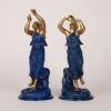 A Pair of Royal Worcester Crown Ware Figurines