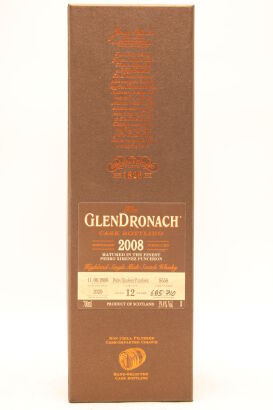 (1) Glendronach 2008 Single PX Cask 12 Year Old 59.4% cask 8558, 59.4% ABV (GB)