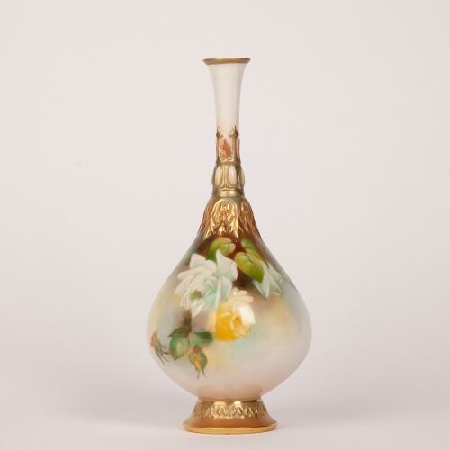 A Royal Worcester M Blake Vase