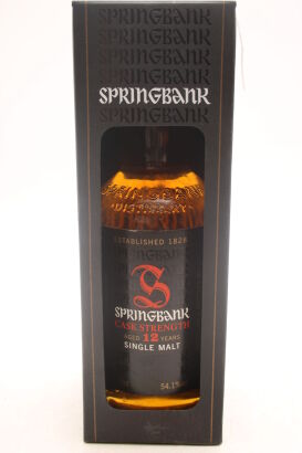 (1) Springbank 12 Year Old Cask Strength Single Malt Scotch Whisky, 54.1% ABV