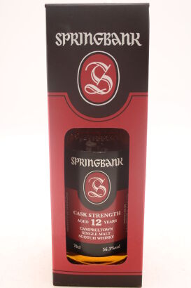 (1) Springbank 12 Year Old Cask Strength Single Malt Scotch Whisky, 56.3% ABV