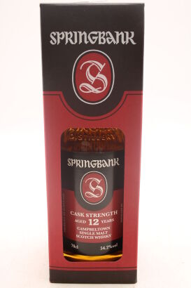 (1) Springbank 12 Year Old Cask Strength Single Malt Scotch Whisky, 54.1% ABV