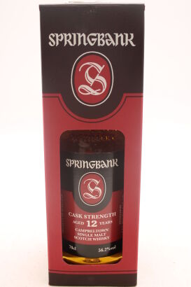 (1) Springbank 12 Year Old Cask Strength Single Malt Scotch Whisky, 56.2% ABV
