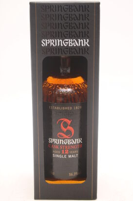 (1) Springbank 12 Year Old Cask Strength Single Malt Scotch Whisky, 56.3% ABV