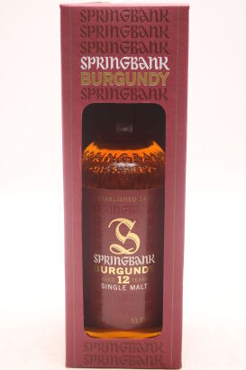 (1) Springbank Burgundy 12 Year Old Single Malt Scotch Whisky, 53.5% ABV