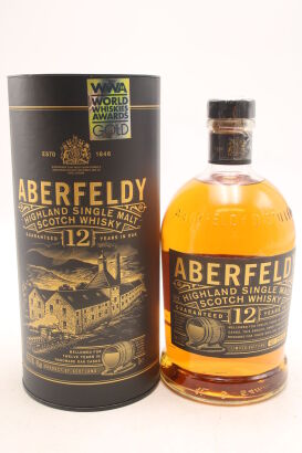 (1) Aberfeldy 12 Year Old Single Malt Scotch Whisky, 40% ABV, 1000ml