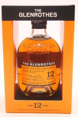 (1) The Glenrothes 12 Years Old, Speyside Single Malt Scotch Whisky, 40% ABV
