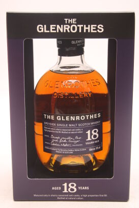 (1) The Glenrothes 18 Years Old, Speyside Single Malt Scotch Whisky, 43% ABV