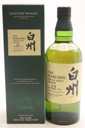 (1) The Hakushu 12 Year Old Single Malt Japanese Whisky, 43% ABV