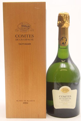 (1) 2004 Taittinger Comtes de Champagne Blanc de Blancs Brut, Champagne [JR18.5] [WS94] [RP96]