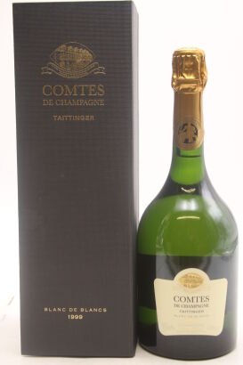 (1) 1999 Taittinger Comtes de Champagne Blanc de Blancs Brut, Champagne [JR16.5] [WE96] [RP95]