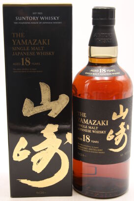 (1) The Yamazaki 18 Year Old Single Malt Whisky, 43%ABV