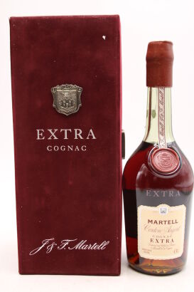 (1) Martell Extra Cognac, circa 1980s, 43% ABV