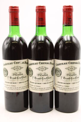 (3) 1976 Chateau Cheval Blanc, Saint-Emilion Grand Cru