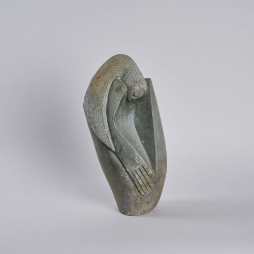 A Marble Virgin Sculpture