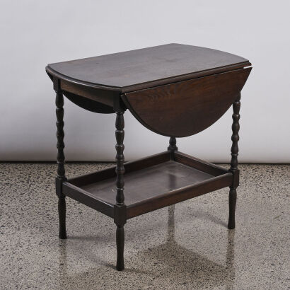 An Mahagony Drop Leaf Side Table