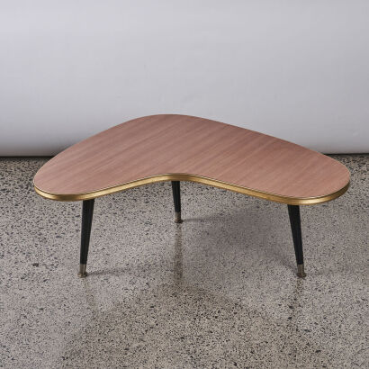 A Retro Kidney Shaped Formica Table