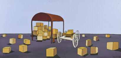 A Michael Maynard Cart Painting