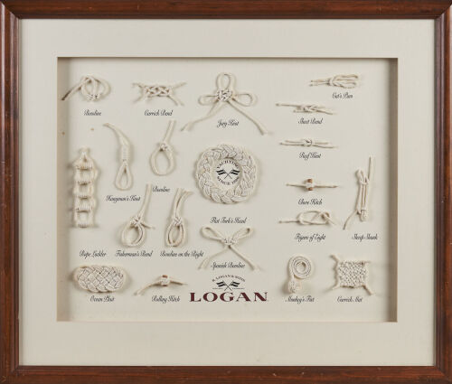 A Logan and Sons Framed Nautical Knots