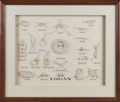 A Logan and Sons Framed Nautical Knots