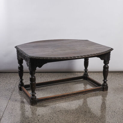 A Jacobean Oak Drop Leaf Table