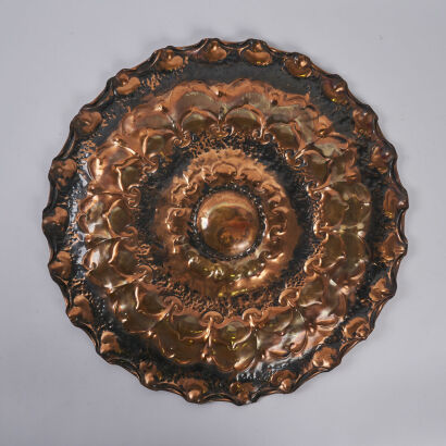 A 1960s Hanro Copper Wall Sculpture