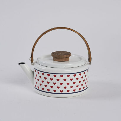 A Mid-Century Enamel Teapot