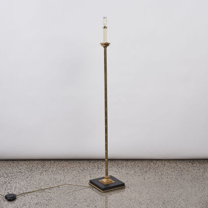 A Gold Floor Lamp