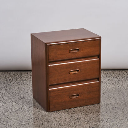 A Set of Mahogany Bedside Drawers